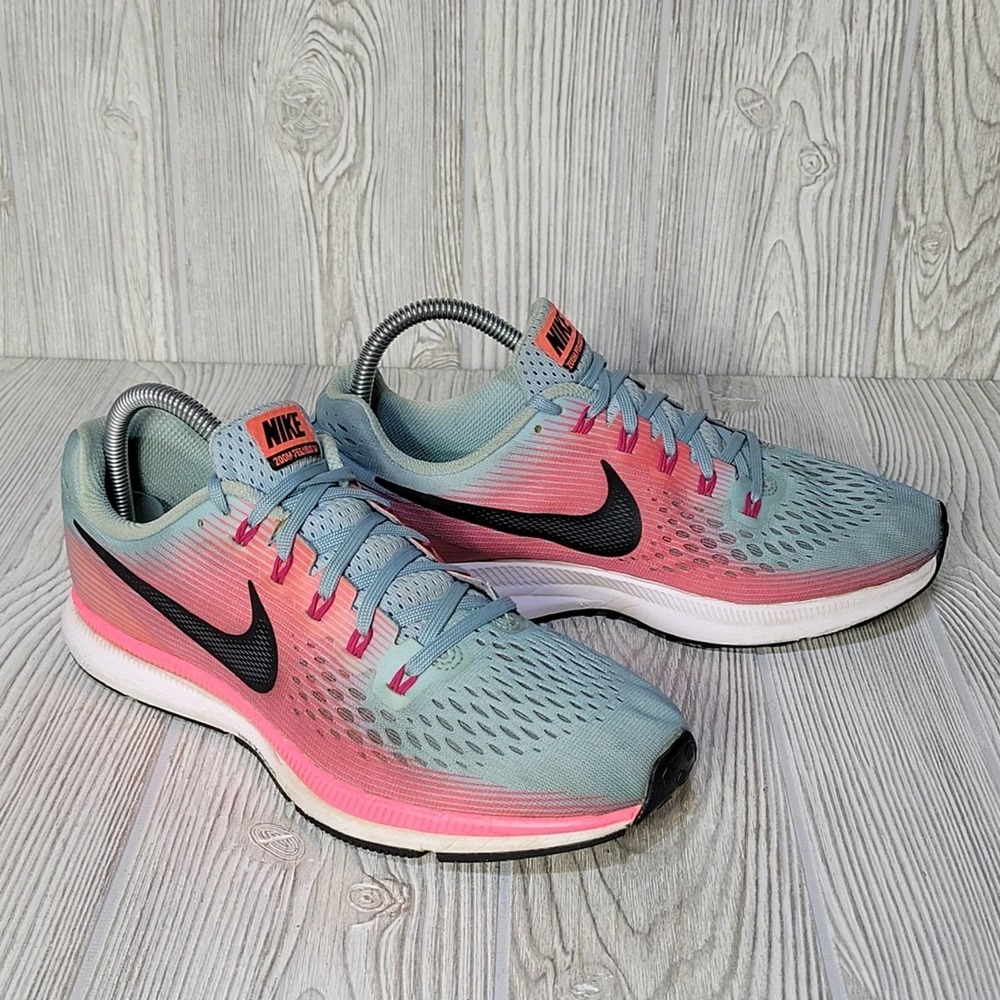 Nike Zoom Pegasus 34, Pink/Blue, Women's 9
